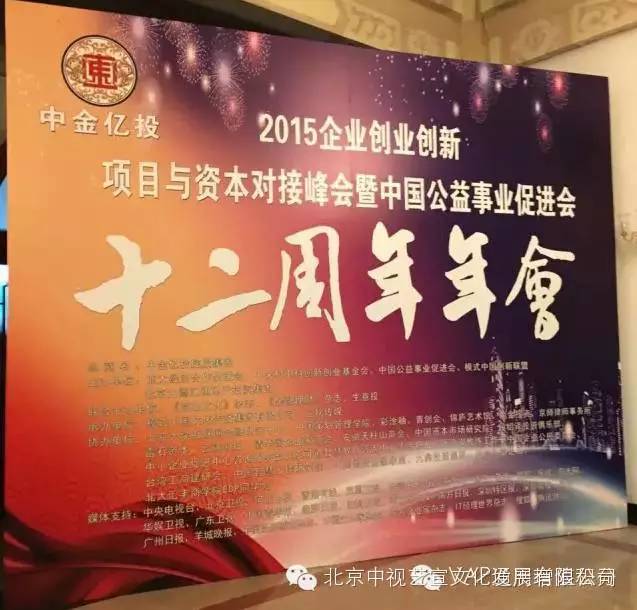 中视艺宣与您相约2015创业创新高峰论坛暨中国公益事业促进会十二周年年会 -1